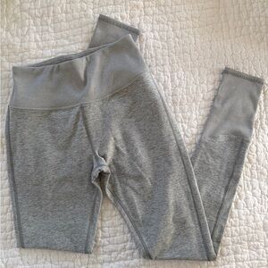 Alo Grey Ribbed Leggings